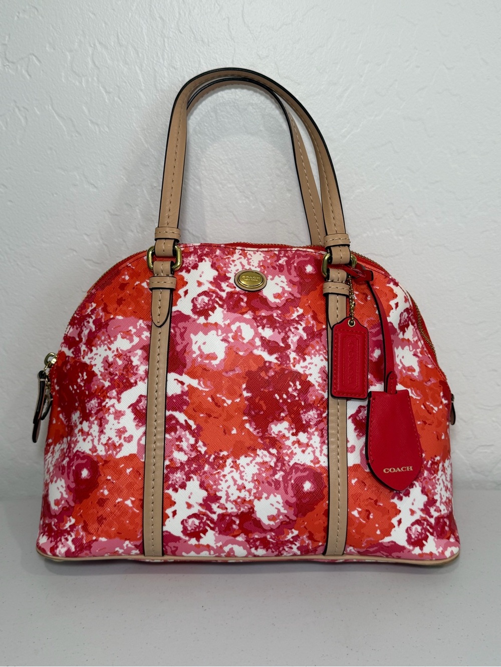 Coach Peyton Floral Domed Satchel